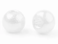 10 perles en plastique imitation perles de culture - 12 mm