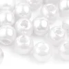 100 perles en plastique imitation perles de culture - 4 mm