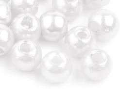 10 perles en plastique imitation perles de culture - 10 mm