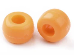 100 perles en plastiques basiques pour enfants - couleurs vives - 9x6 mm