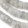 100 perles heishi naturelles 4 mm - labradorite