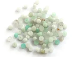 100 perles heishi naturelles 4 mm - amazonite