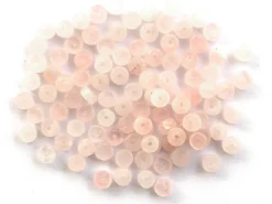 100 perles heishi naturelles 4 mm - quartz rose