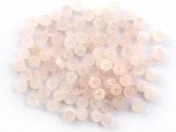 100 perles heishi naturelles 4 mm - quartz rose