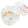 20 perles rondelles intercalaires rondes couleur doré - 3x2 mm