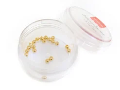 20 perles rondelles intercalaires rondes couleur doré - 3x2 mm