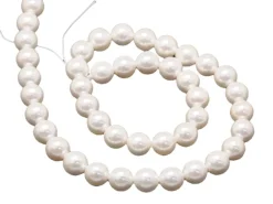 20 perles rondes effet culture - 6 mm