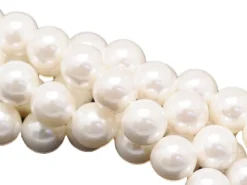20 perles rondes effet culture - 6 mm