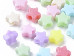 50 perles étoiles - multicolore