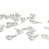 20 pitons à vis couleur argent clair