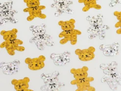 3 planches de nounours vintage holographiques