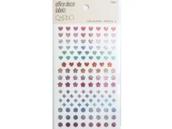 3 planches de stickers - formes holographiques 2