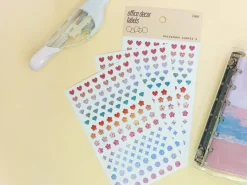 3 planches de stickers - formes holographiques 2