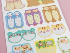 4 planches de stickers - marqueurs de pages