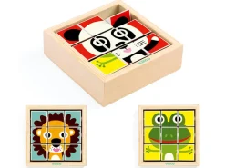 3 puzzles en bois - Tournanimo - 9 pièces