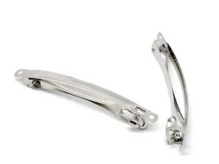 1 support barrette argenté 10 cm