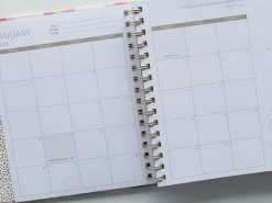 Agenda 2026 à couverture rigide - Motif à carreaux floraux - Idlewild