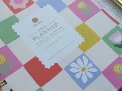 Agenda 2026 à couverture rigide - Motif à carreaux floraux - Idlewild