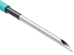Aiguille à puncher laine - manche en caoutchouc vert 10 cm– diamètre 0,25mm