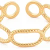 Bague - Effet maillons - Doré à l'or fin 18K