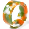 Bague en résine transparente effet écaillé - Couleur aléatoire