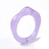 Bague en résine transparente - Lilas