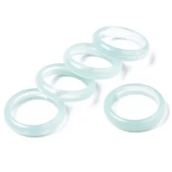 Bague en résine transparente - Turquoise clair
