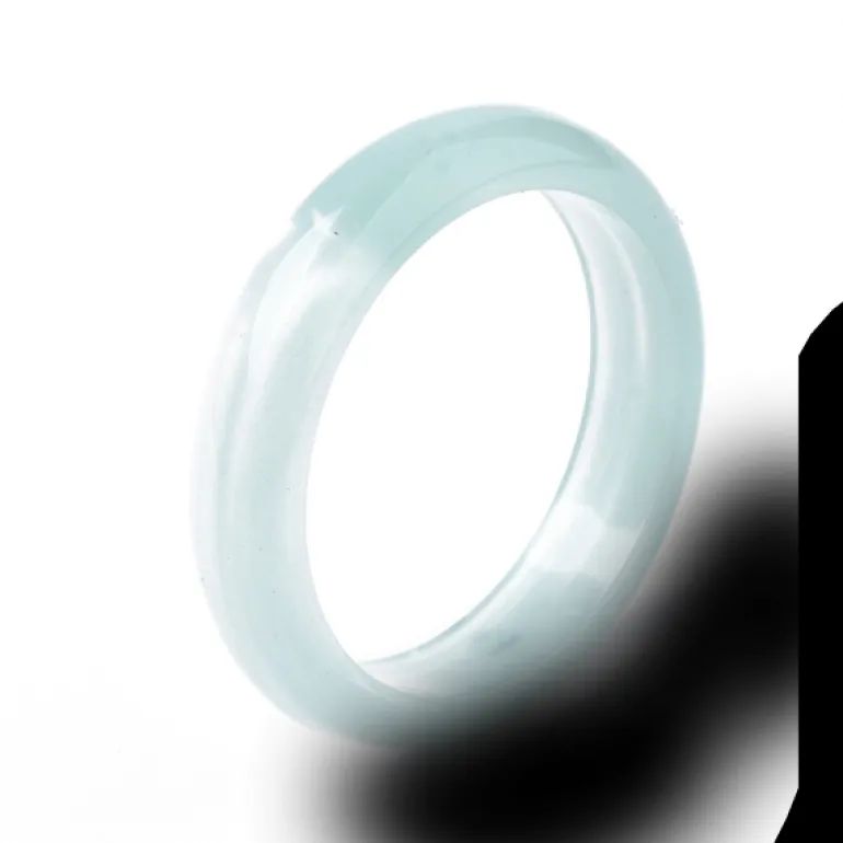 Bague en résine transparente - Turquoise clair