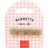 Barrette cheveux - Coeur Doré
