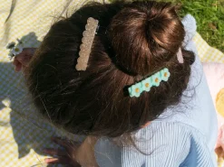 Barrette cheveux - Coeur Doré