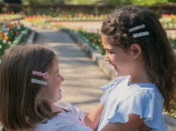 Barrette cheveux - Coeur Fuchsia