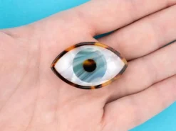 Barrette cheveux - Oeil bleu