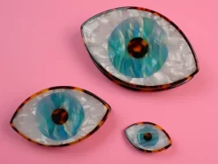 Barrette cheveux - Oeil bleu