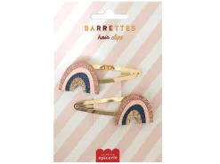 Barrettes cheveux - Arc-en-ciel