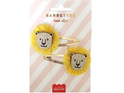 Barrettes cheveux - Lions
