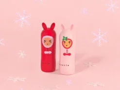 Baume à Lèvres Bunny Rose Noël - Parfum Sucre d'Orge - Inuwet