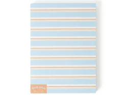 Bloc memo bleu raye scrapbooking - Fruit Fries Design Lab