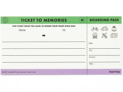 Bloc memo voyage billet avion - Fruit Fries Design Lab