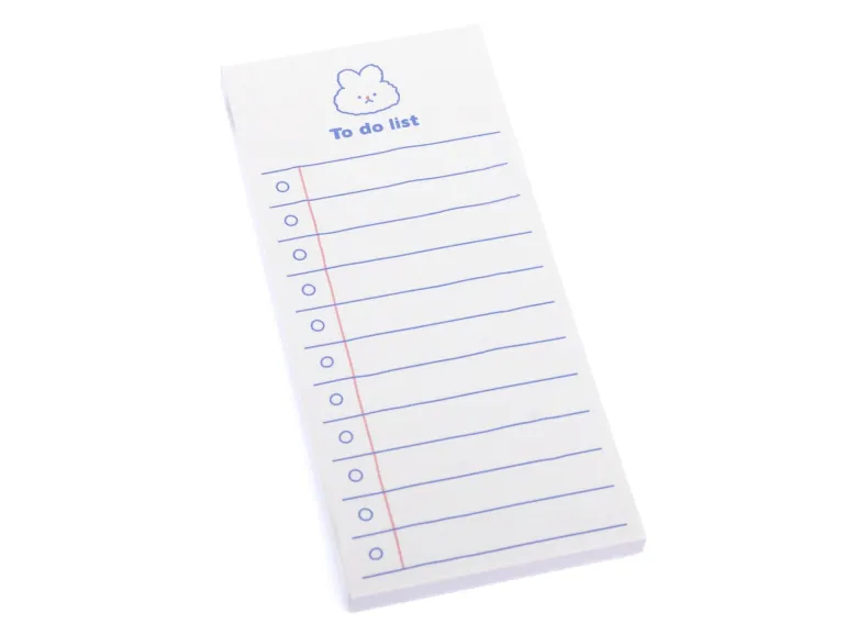 Bloc notes - To do list lapin minimaliste
