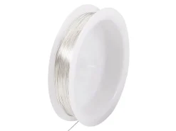 Bobine de 5 m de fil cuivre argenté - 0,2 mm