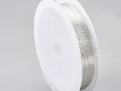 Bobine de 5 m de fil cuivre argenté - 0,2 mm