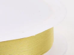 Bobine de 25 m de fil cuivre doré - 0,2 mm - Doré clair