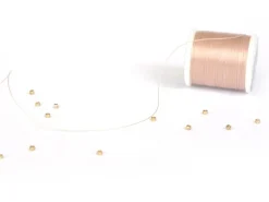 Bobine de fil de nylon 0,2 mm x 50 m - Beige 4