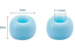 Boite de 15 couleurs de perles de rocailles - taille 8/0 soit 3 mm de diam env.