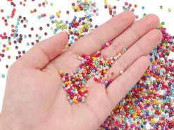 Boite de 24 couleurs de perles de rocailles ronde - 12/0 soit environ 2 mm de diam env.