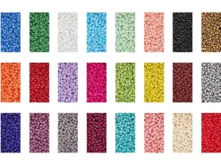 Boite de 24 couleurs de perles de rocailles ronde - 12/0 soit environ 2 mm de diam env.