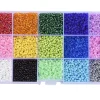 Boite de 15 couleurs de rocailles - 3mm