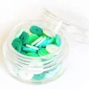 Boite de perles rondelles heishi 6 mm - assortiment vert