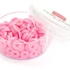 Boite de perles rondelles heishi 6 mm - Rose pastel