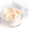 Boite de perles rondelles heishi 6 mm - blanc rosé